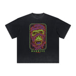 Thick Faded Humorous Cartoon Graphic Tee