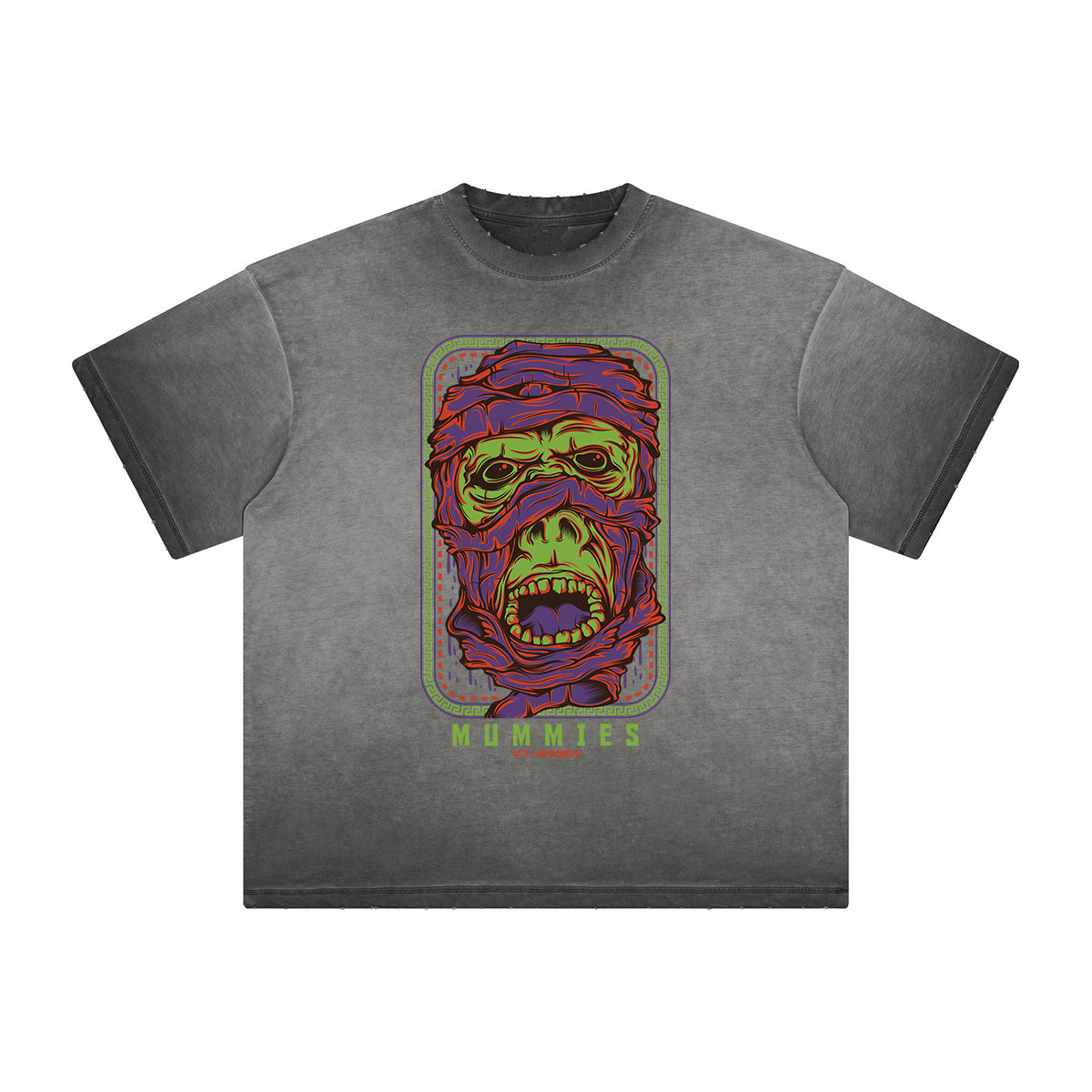 Vintage Frayed Humorous Cartoon Design Tee