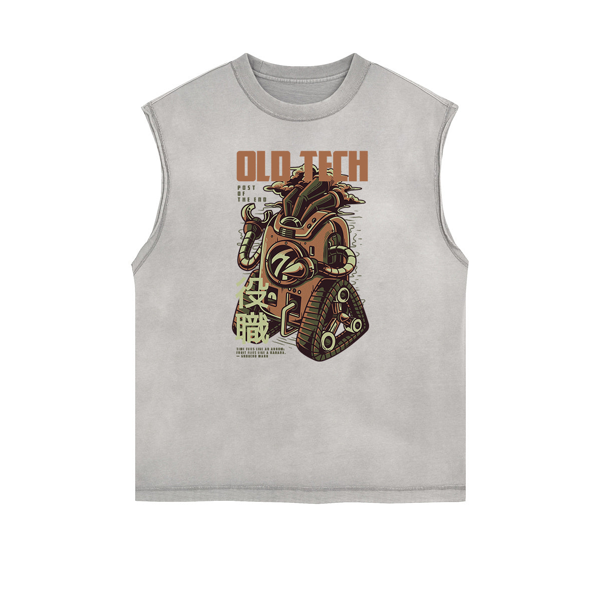 Punk Cartoon Graphic Tank Top