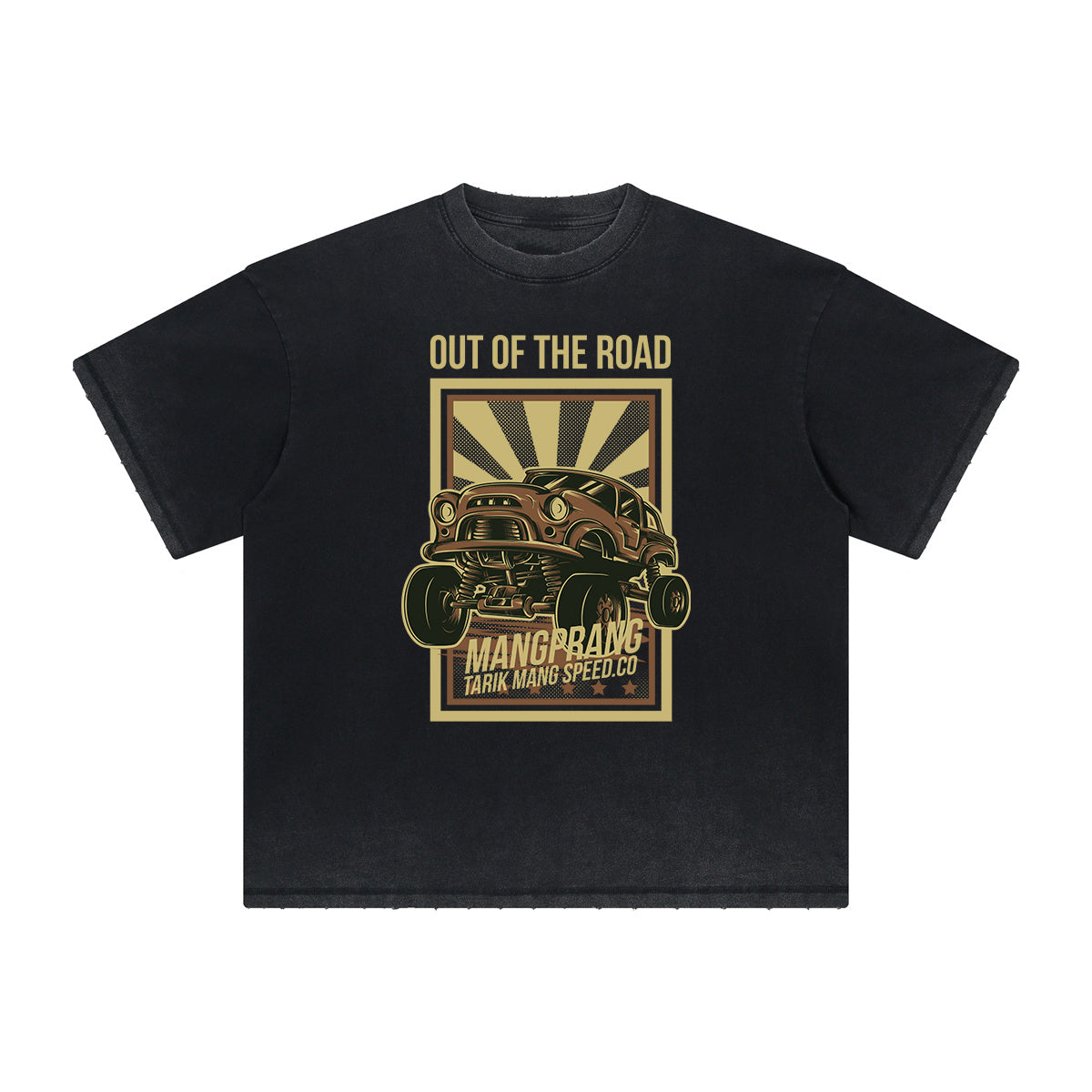 Vintage Frayed Punk Cartoon Graphic Tee