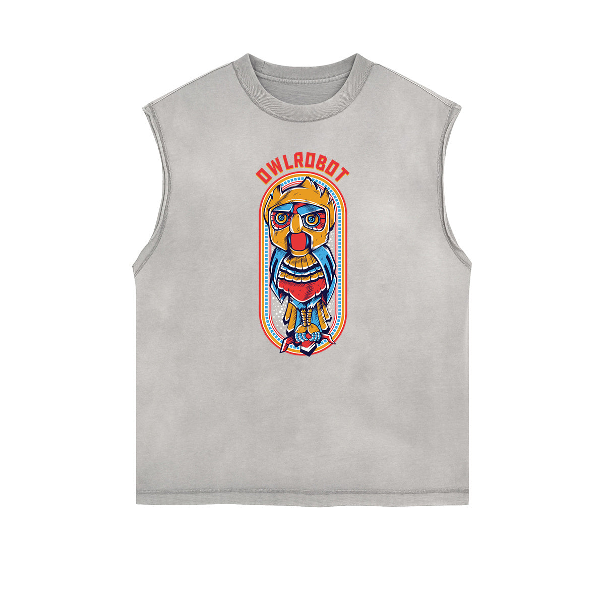 Punk Cartoon Graphic Tank Top