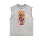 Punk Cartoon Graphic Tank Top