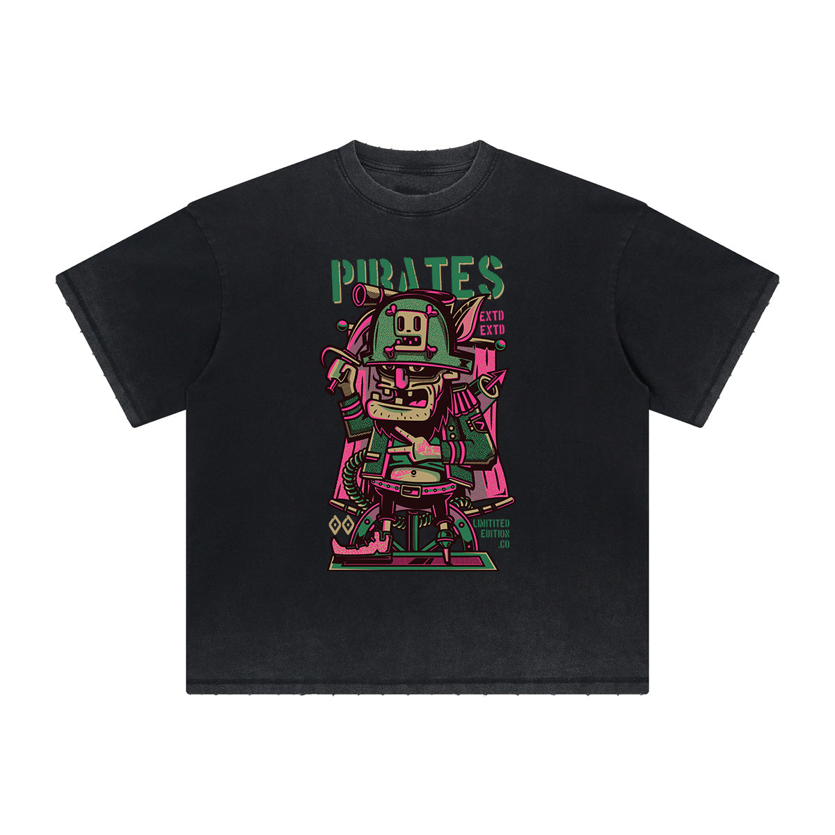 Vintage Frayed Punk Cartoon Graphic Tee