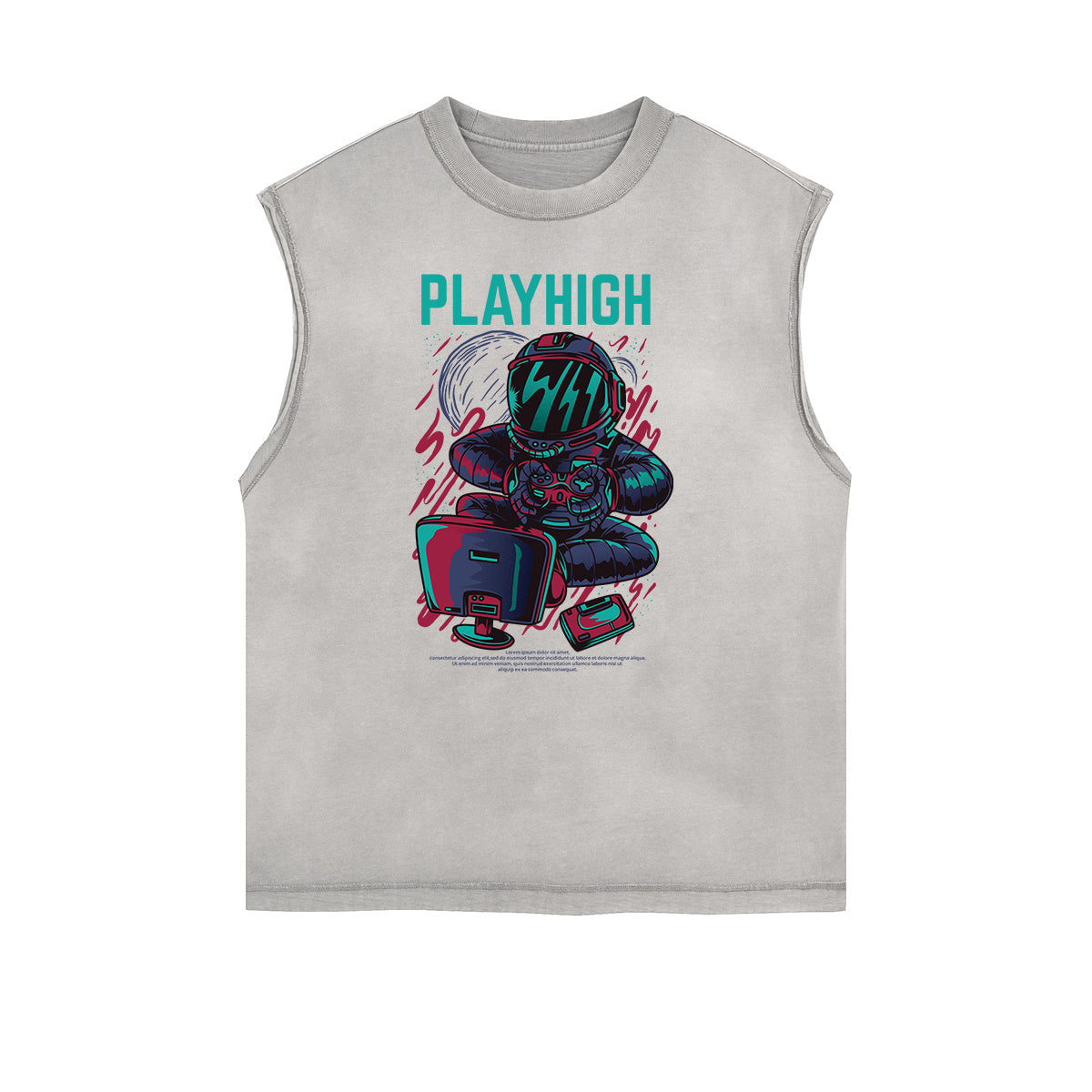 Punk Cartoon Graphic Tank Top