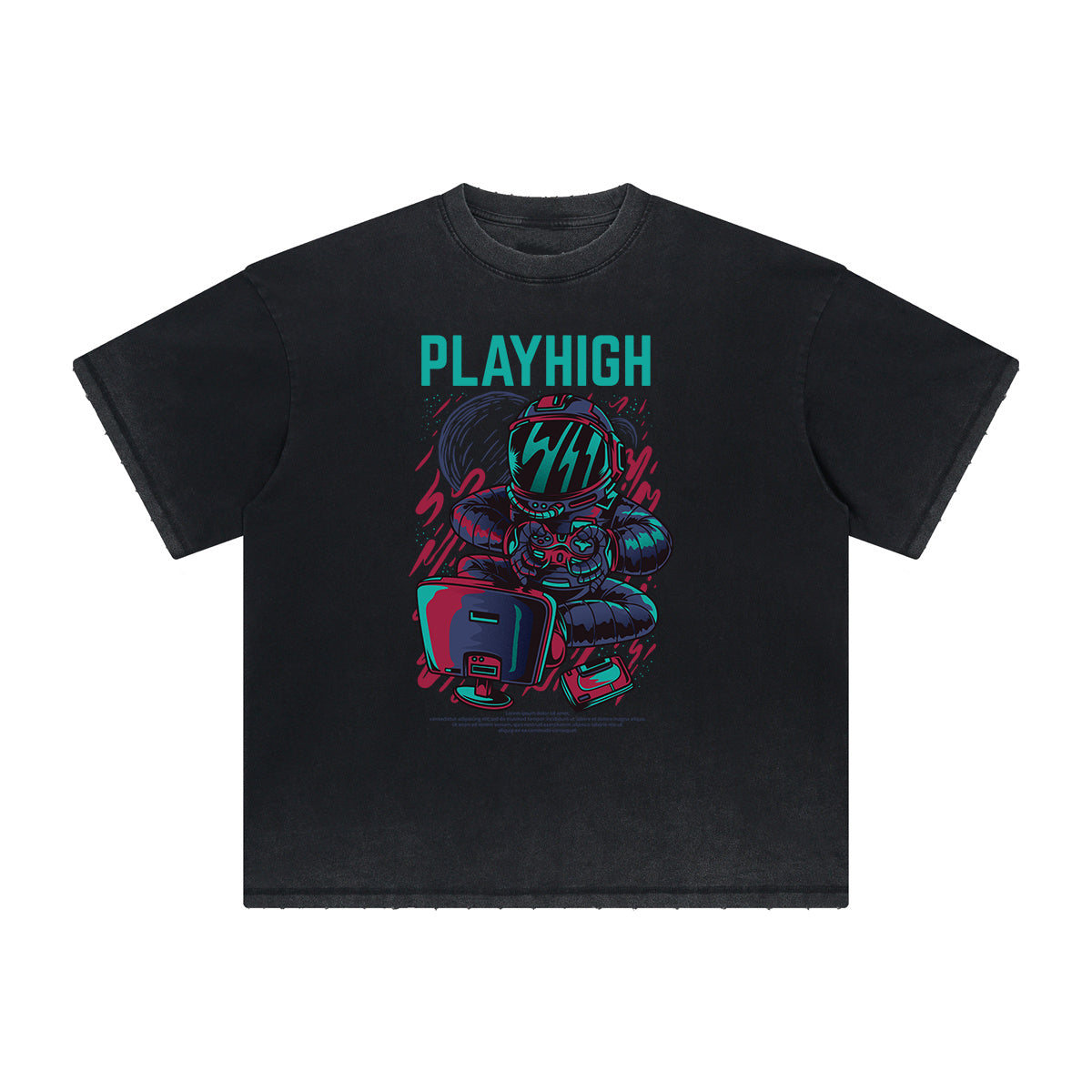 Vintage Frayed Punk Cartoon Graphic Tee