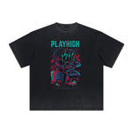 Vintage Frayed Punk Cartoon Graphic Tee