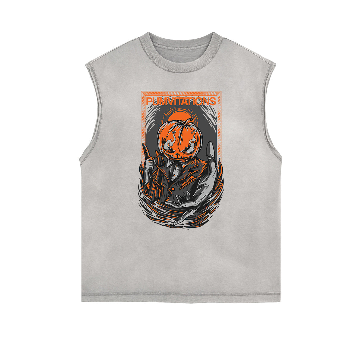 Punk Cartoon Graphic Tank Top