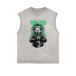 Punk Cartoon Graphic Tank Top