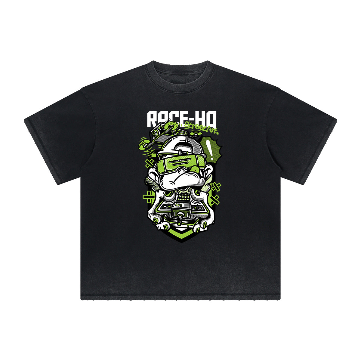 Vintage Frayed Punk Cartoon Graphic Tee