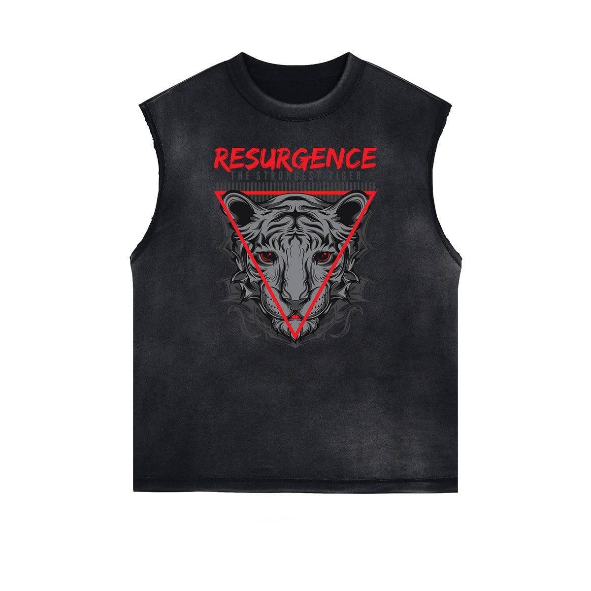 Sleeveless Punk Cartoon Pattern Tee