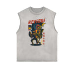 Punk Cartoon Graphic Tank Top