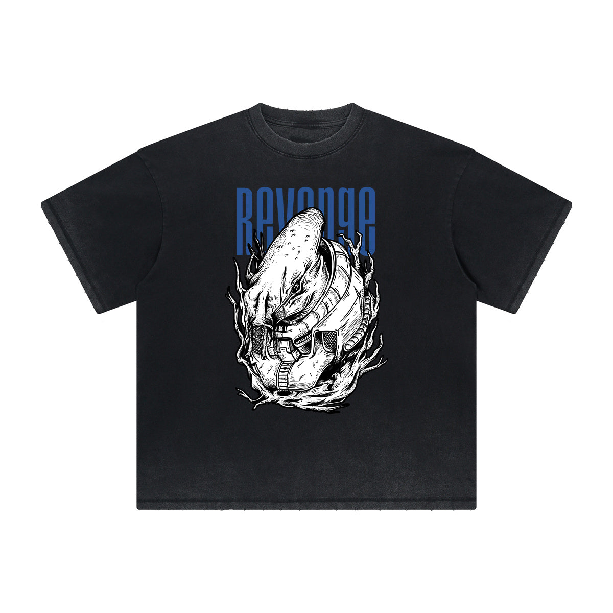 Vintage Frayed Punk Cartoon Graphic Tee