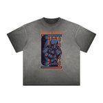 Thick Faded Punk Cartoon Pattern Tee