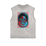 Cartoon Abstract Graphic Muscle Tank