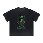 Cartoon Abstract Thick Faded Pattern Tee