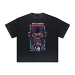 Cartoon Abstract Thick Faded Pattern Tee