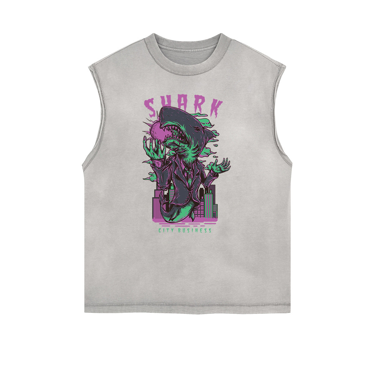 Cartoon Abstract Graphic Muscle Tank