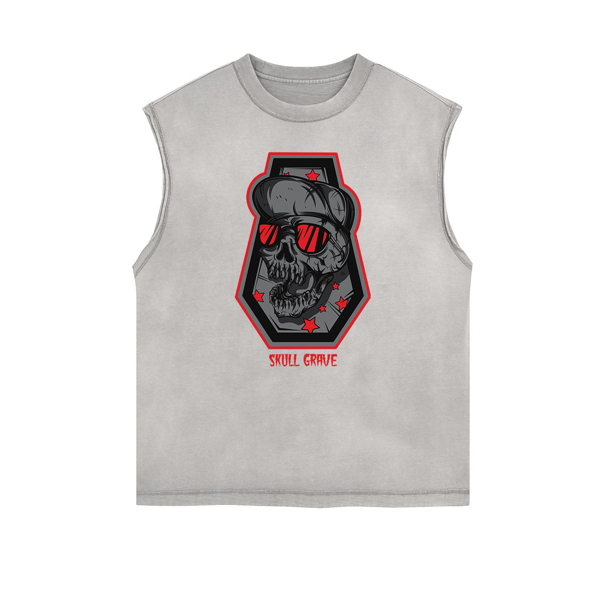 Cartoon Abstract Graphic Muscle Tank
