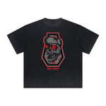 Cartoon Abstract Thick Faded Pattern Tee