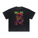 Cartoon Abstract Thick Faded Pattern Tee