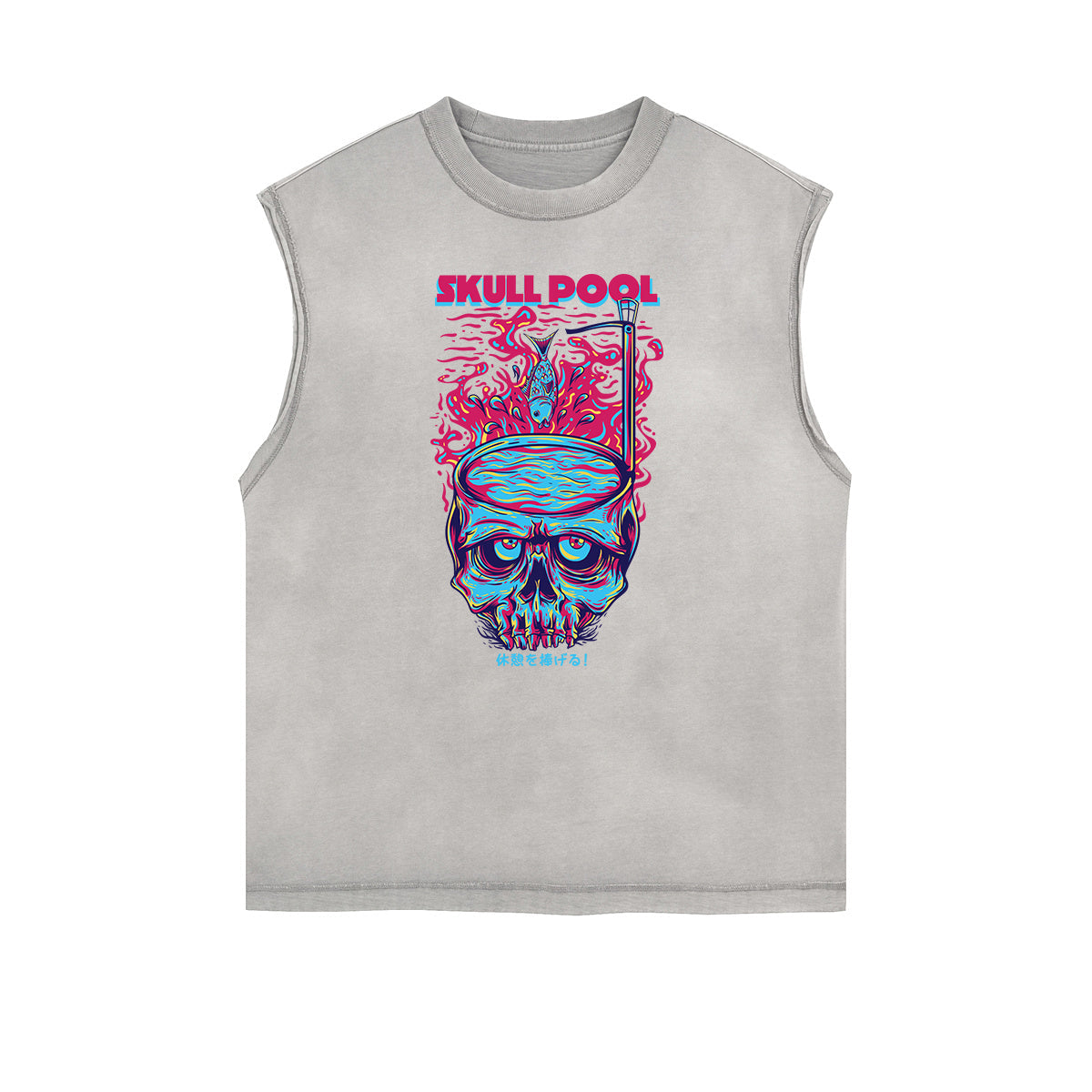 Cartoon Abstract Graphic Muscle Tank