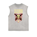 Cartoon Abstract Graphic Muscle Tank