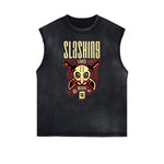 Cartoon Abstract Pattern Sleeveless Tee