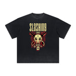 Cartoon Abstract Thick Faded Pattern Tee