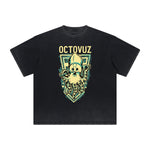 Cartoon Abstract Thick Faded Pattern Tee