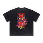 Cartoon Abstract Thick Faded Pattern Tee