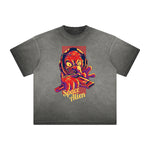 Cartoon Abstract Vintage Frayed Graphic Tee