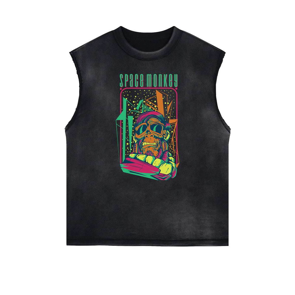 Cartoon Abstract Pattern Sleeveless Tee