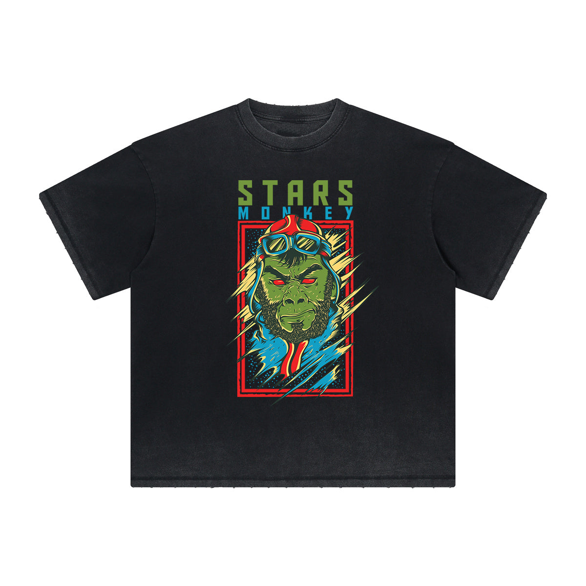 Retro Cartoon Vintage Frayed Graphic Tee