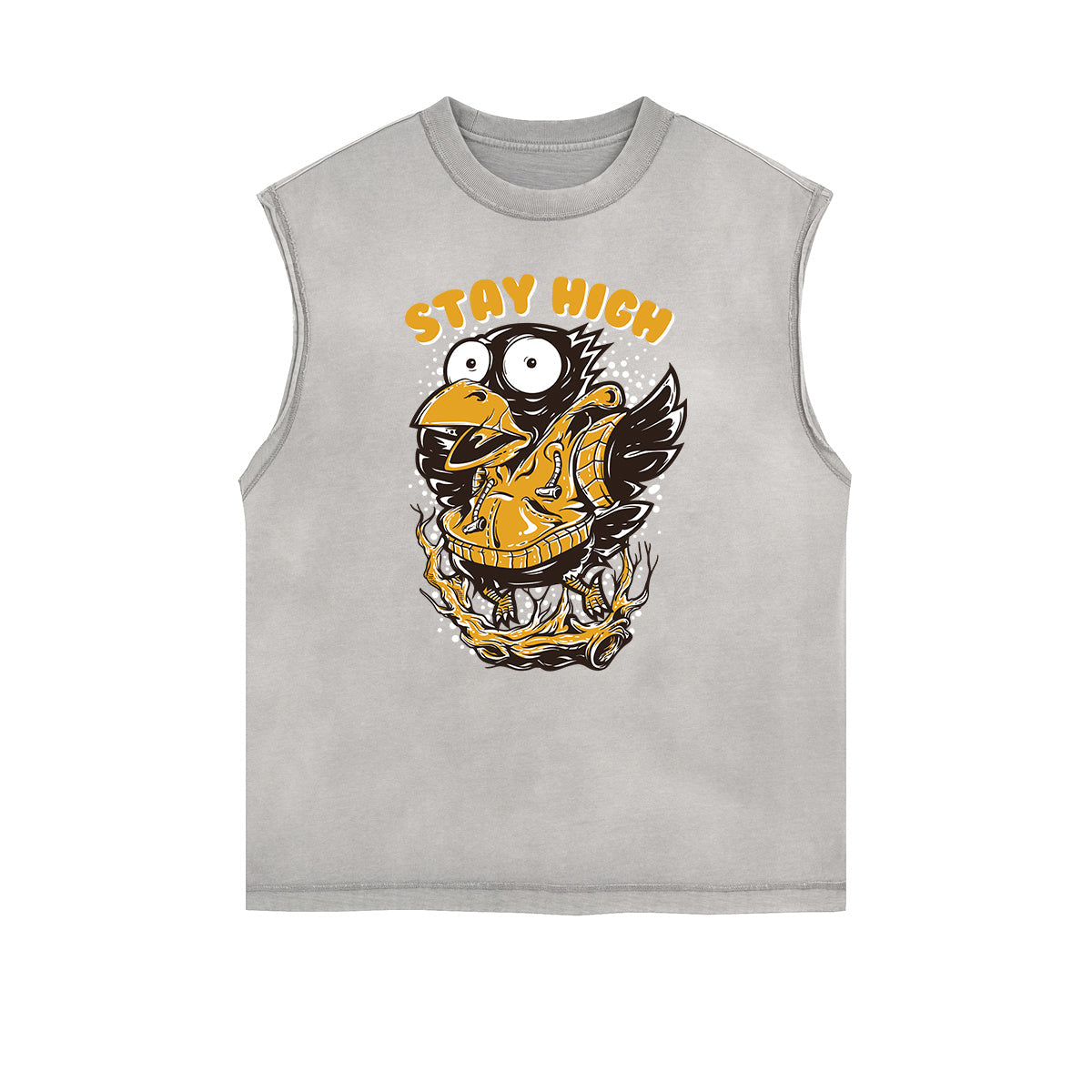 Retro Cartoon Graphic Muscle Tank