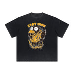 Retro Cartoon Vintage Frayed Graphic Tee