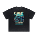 Retro Cartoon Vintage Frayed Graphic Tee