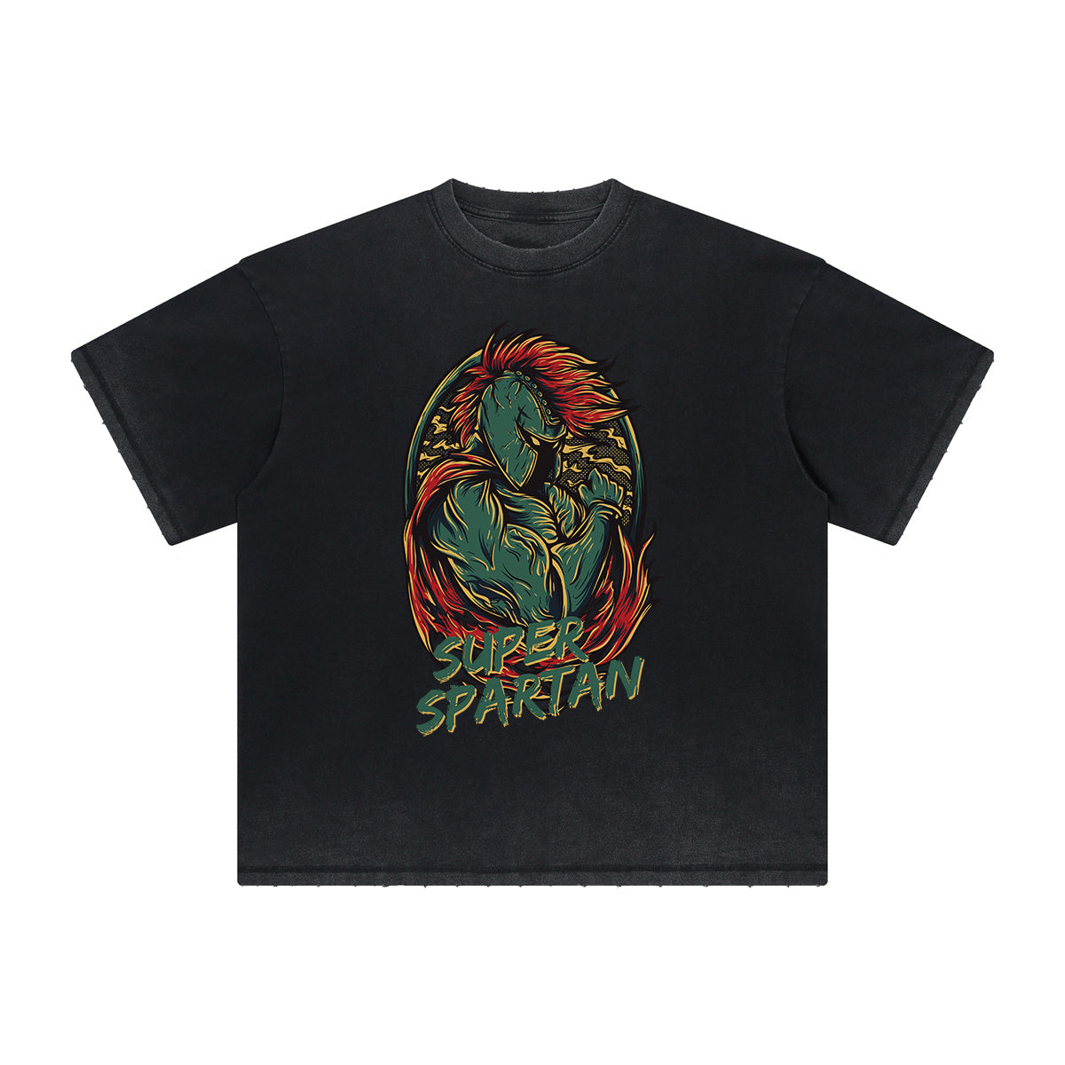 Retro Cartoon Vintage Frayed Graphic Tee