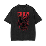 Retro Cartoon Faded Pattern T Shirt