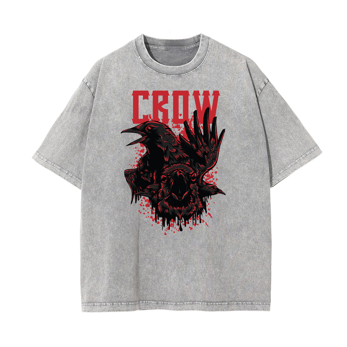 Retro Cartoon Stone Wash Graphic Tee