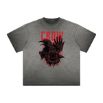 Retro Cartoon Thick Faded Pattern Tee