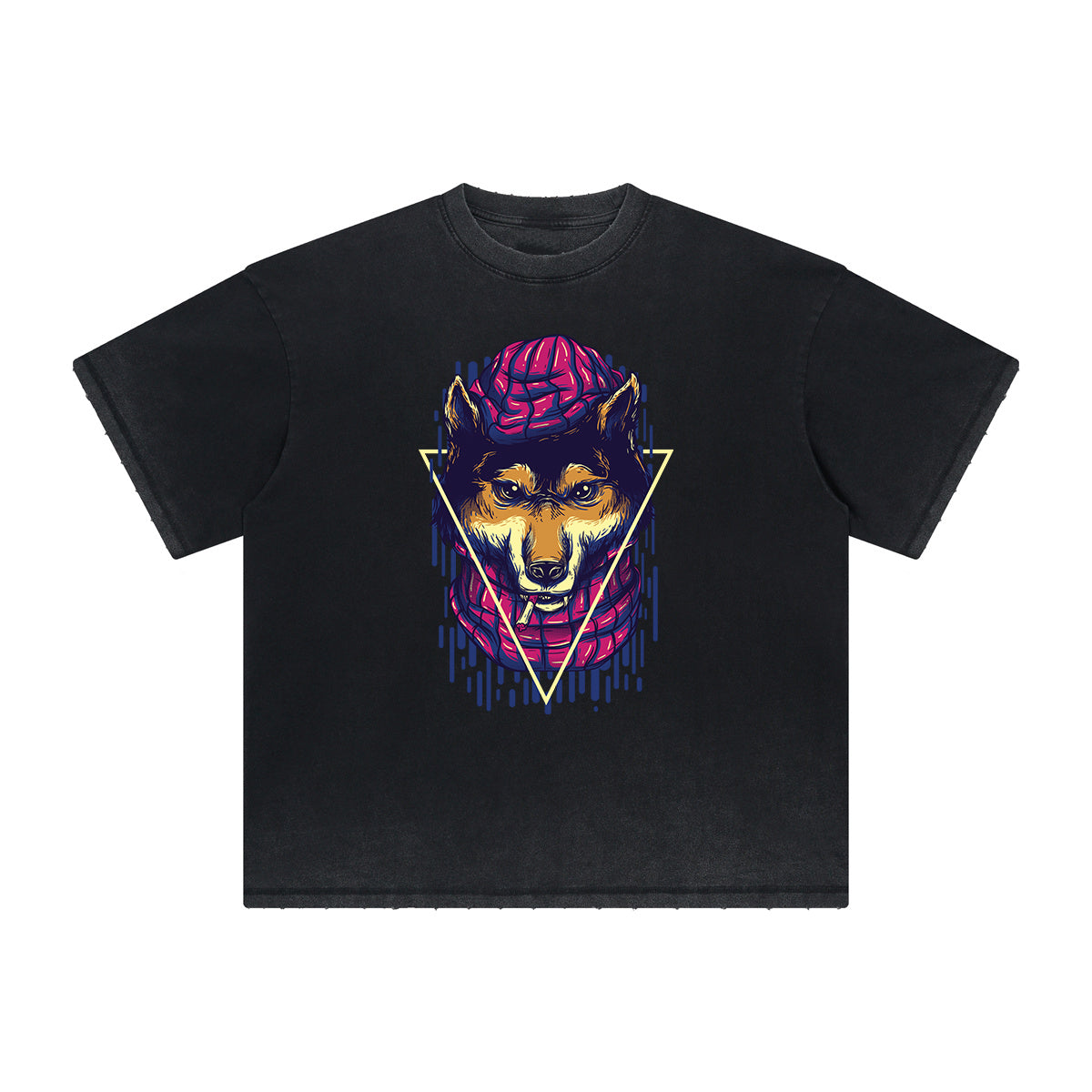 Retro Cartoon Vintage Frayed Graphic Tee