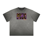 Retro Cartoon Thick Faded Pattern Tee