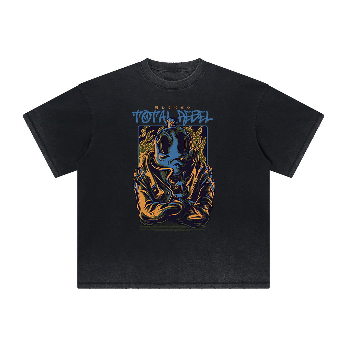 Retro Cartoon Vintage Frayed Graphic Tee