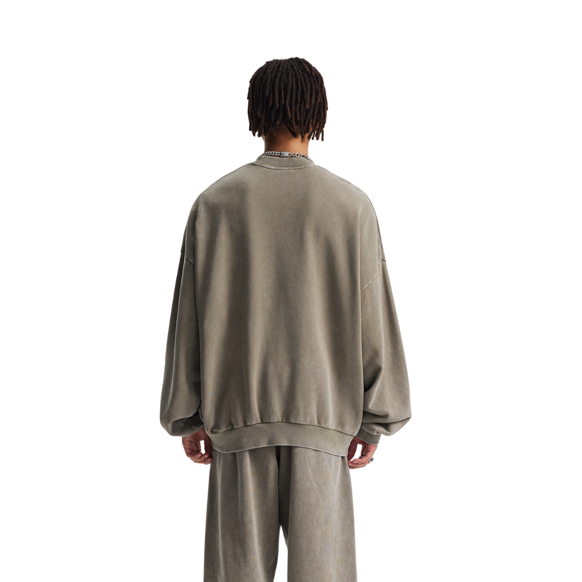 Soft-Vintage Washed Pullover Sweatshirt