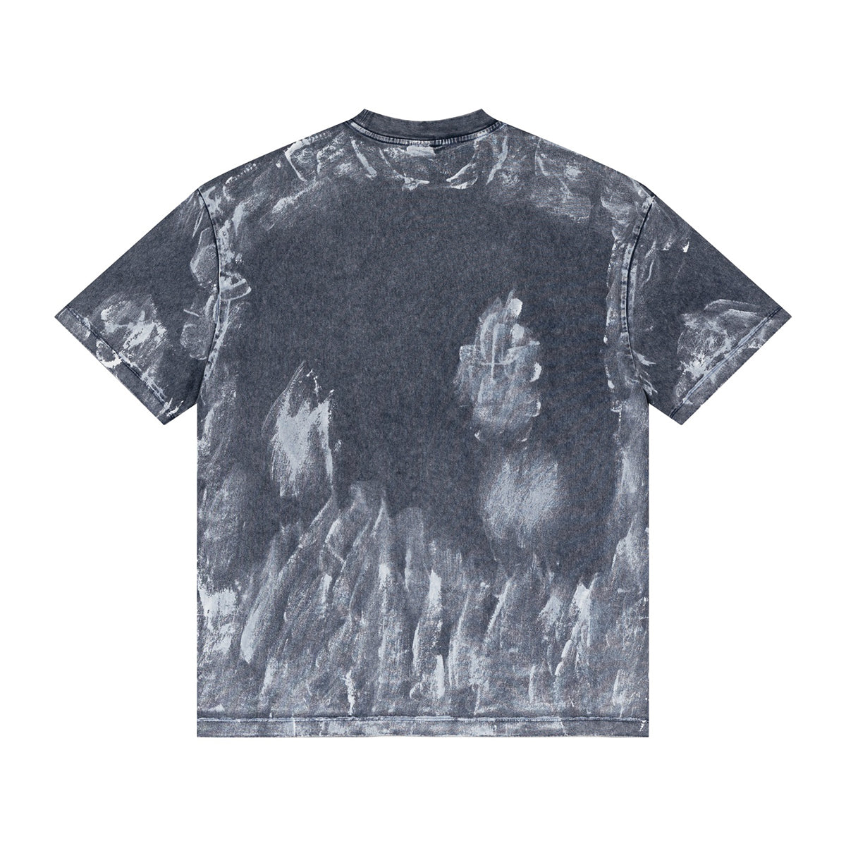 Camiseta holgada pintada a mano vintage de 270 g/m²