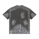 Camiseta holgada pintada a mano vintage de 270 g/m²