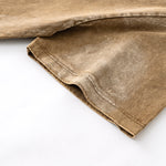 Camiseta holgada pintada a mano vintage de 270 g/m²