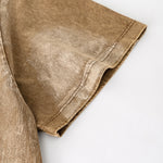 Camiseta holgada pintada a mano vintage de 270 g/m²