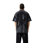 Camiseta holgada pintada a mano vintage de 270 g/m²