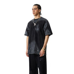 Camiseta holgada pintada a mano vintage de 270 g/m²